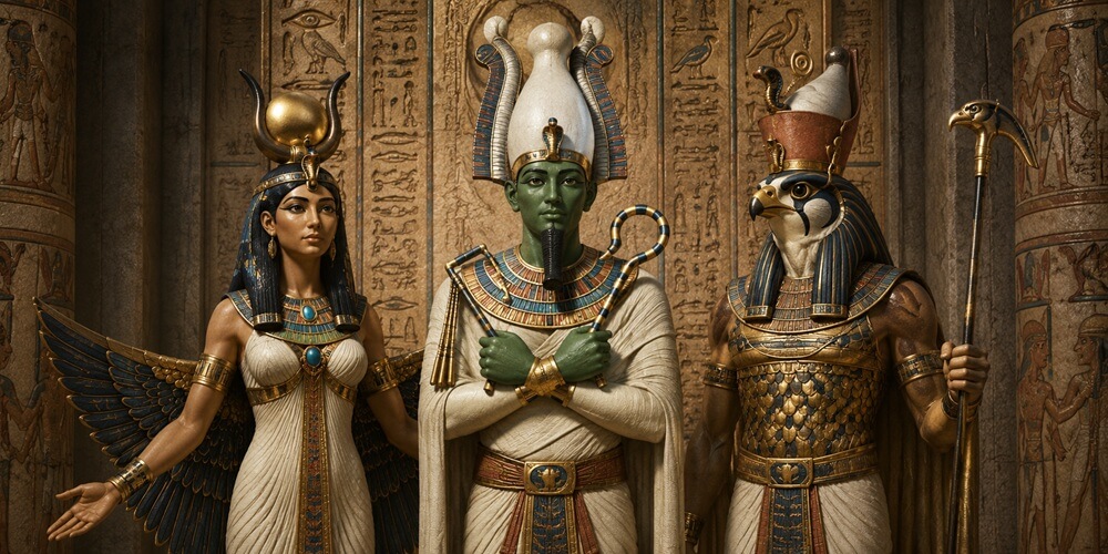 Osiris, Isis and Horus