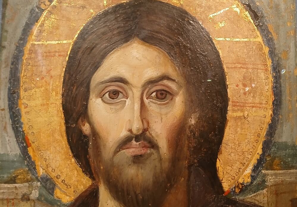 Oldest Icon of Jesus. Sinai 6th Century