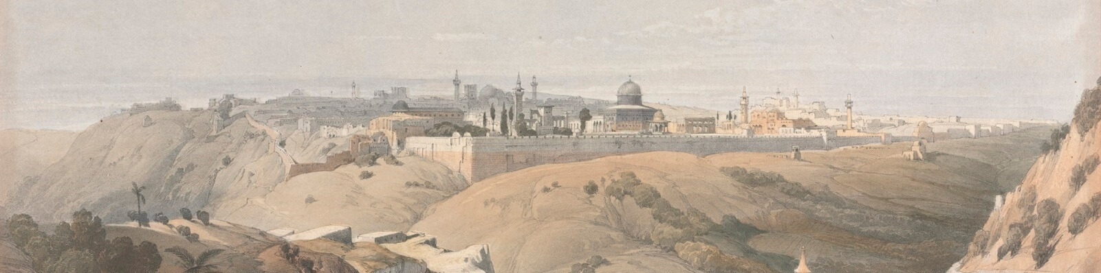 באנר דיוויד-רוברטס-מבט-פנורמי-ירושלים-במאה-ה19