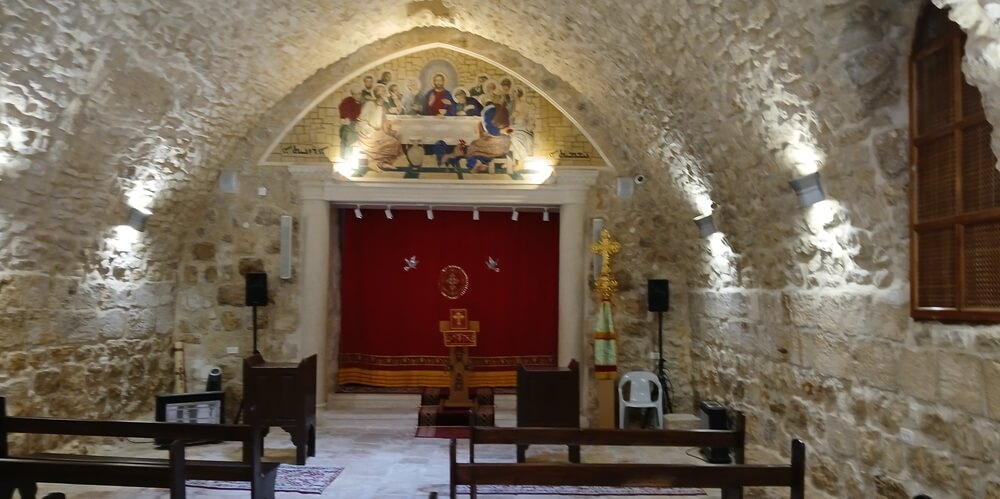 Lower Hall St Mark Church Jerusalem