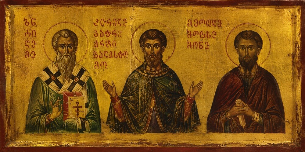 Georgian Golden Saints Petrus the Iberian and Hilarion