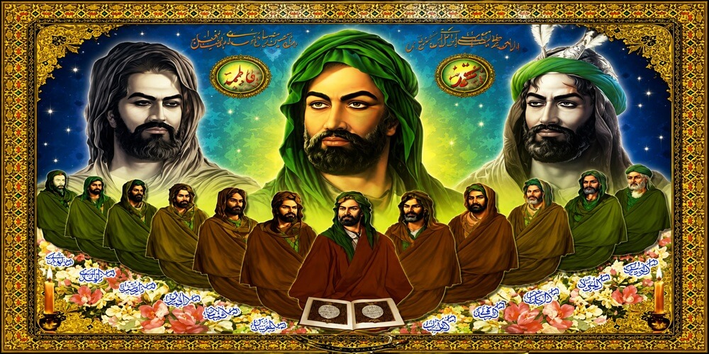 עלי ו12 האימאמים איקונוגרפיה שיעית