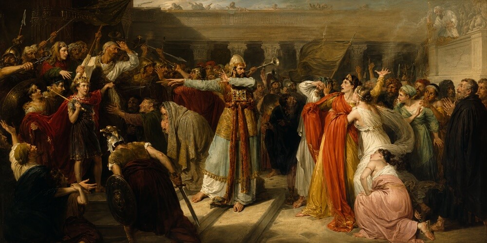 Queen Athaliah in the Temple